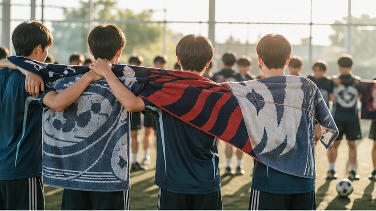 スポーツチームの記念タオル